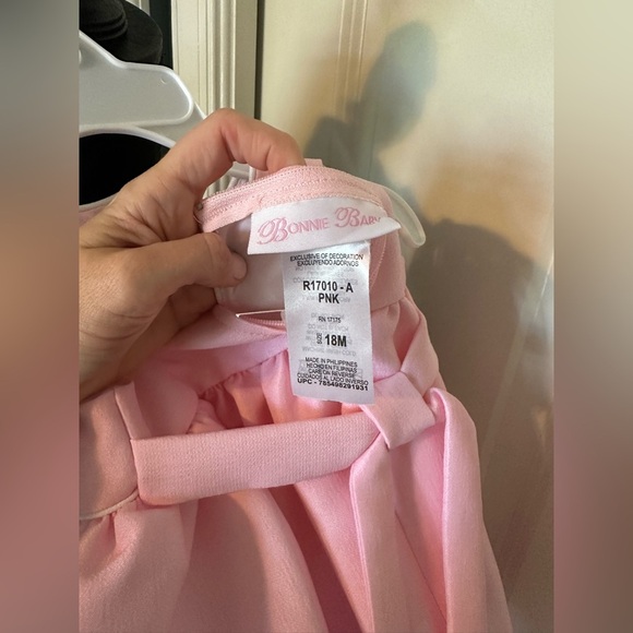 NWT Bonnie Baby Pink Polka Dot Kids Coat and Dress Set - Picture 6 of 6